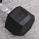 image 8 of HOMCOM 12.5KG Single Rubber Hex Dumbbell Portable Hand Weights for Home Gym