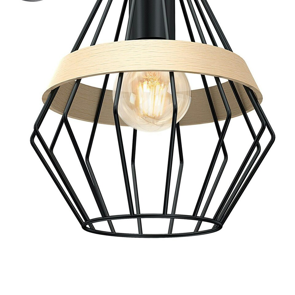 image 1 of Milagro Wall Lamp Cliff Black 1XE27