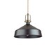 image 1 of Eris-1 Indoor Dome Ceiling Pendant Lamp 1 Light Black, E27