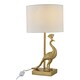 image 3 of Set of 2 Majestic - Gold Peacock Table Lamps with White Shades