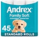image 1 of Andrex Coconut Fresh Fragrance Toilet Rolls - 45 Flushable Biodegradable Rolls with Natural Coconut Scent for Fresh Clean Comfort