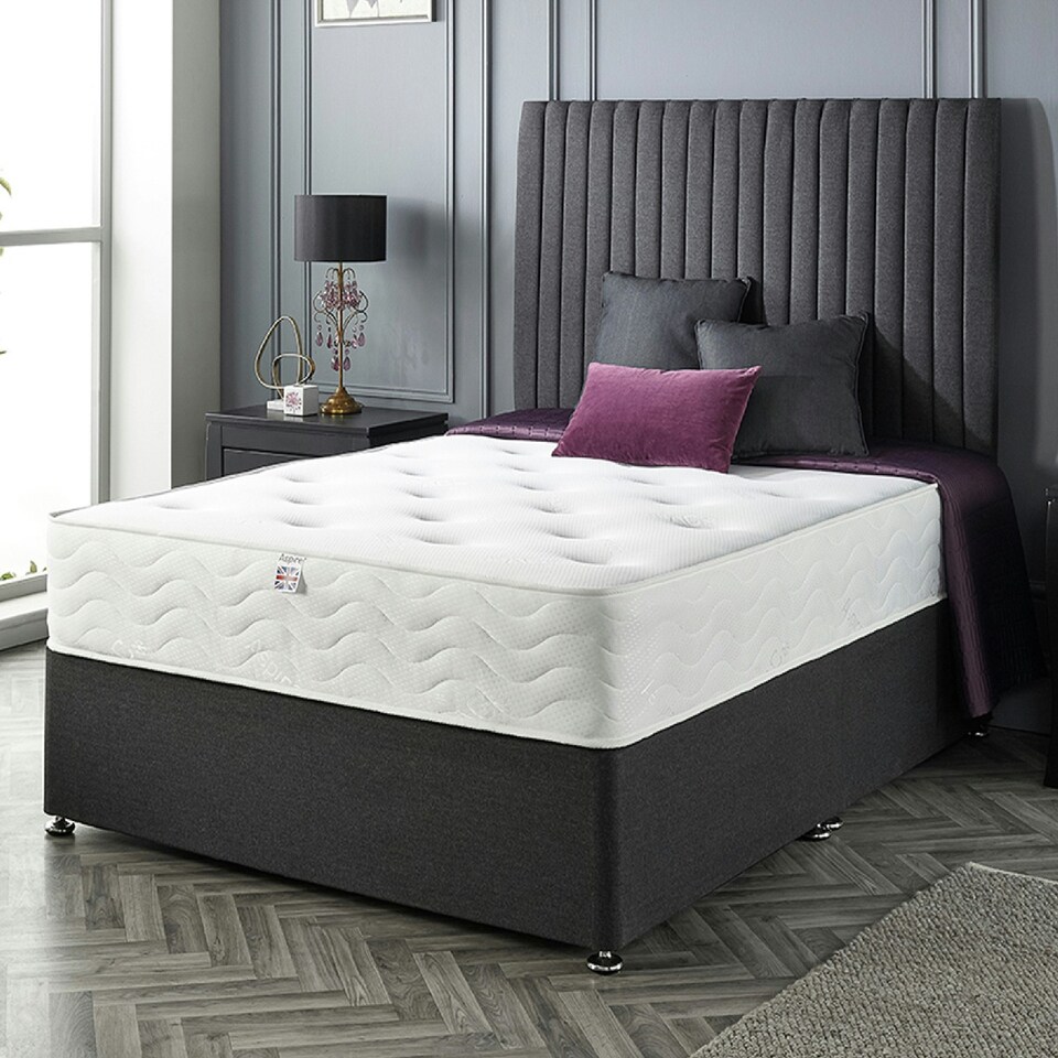 image 1 of Aspire Pocket+ 1000 Tufted Mattress Double | White | 1