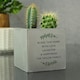 image 5 of Personalised Botanical Concrete Plant Pot Grey