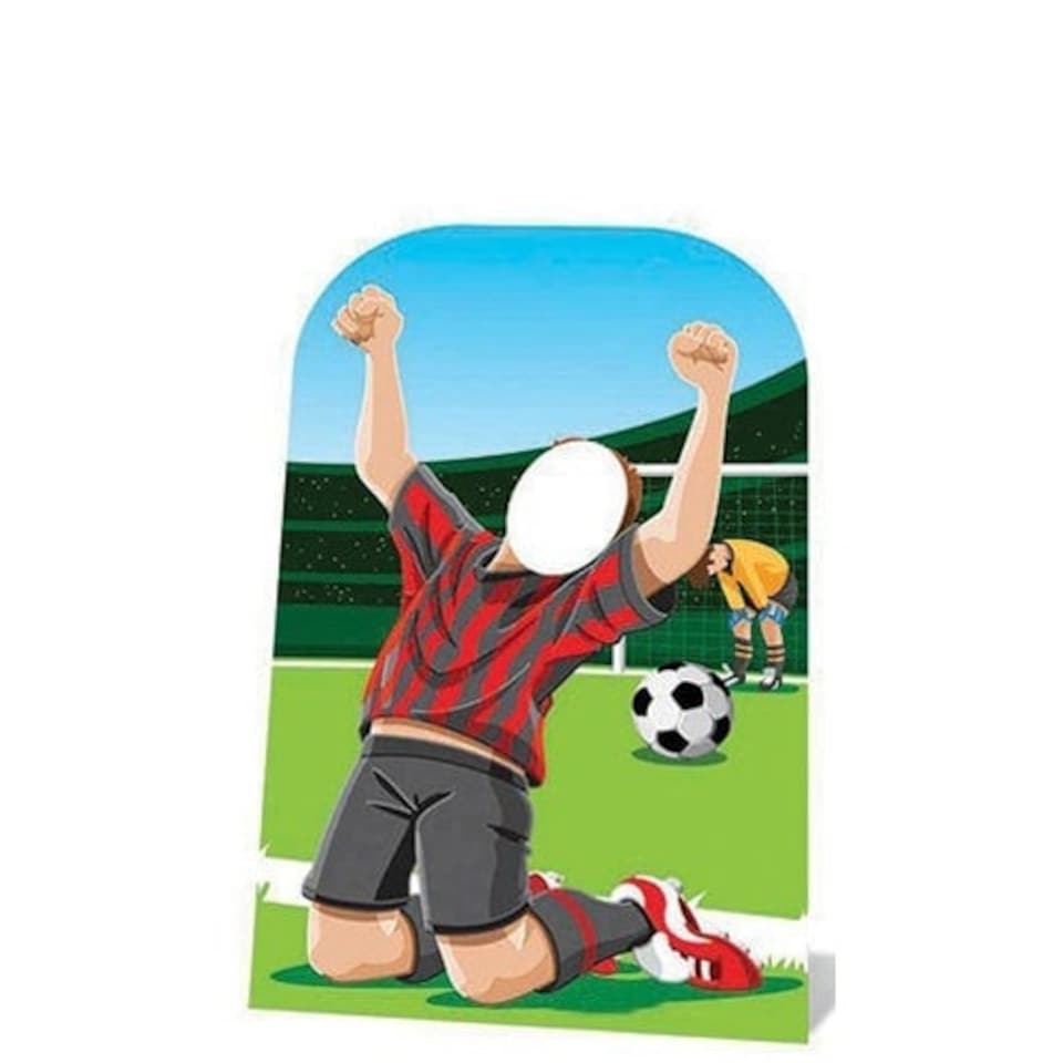 image 1 of World Football Tournament Goal Scoring Childrens Stand In Cardboard Cutout - 117cm