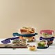image 4 of LocknLock Ovenglass Square Food Containers with Lids, 5 x 750ml