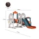 image 5 of Living and Home 3-in-1 Kids Toddler Swing, Slide, and Climber Playset - Orange