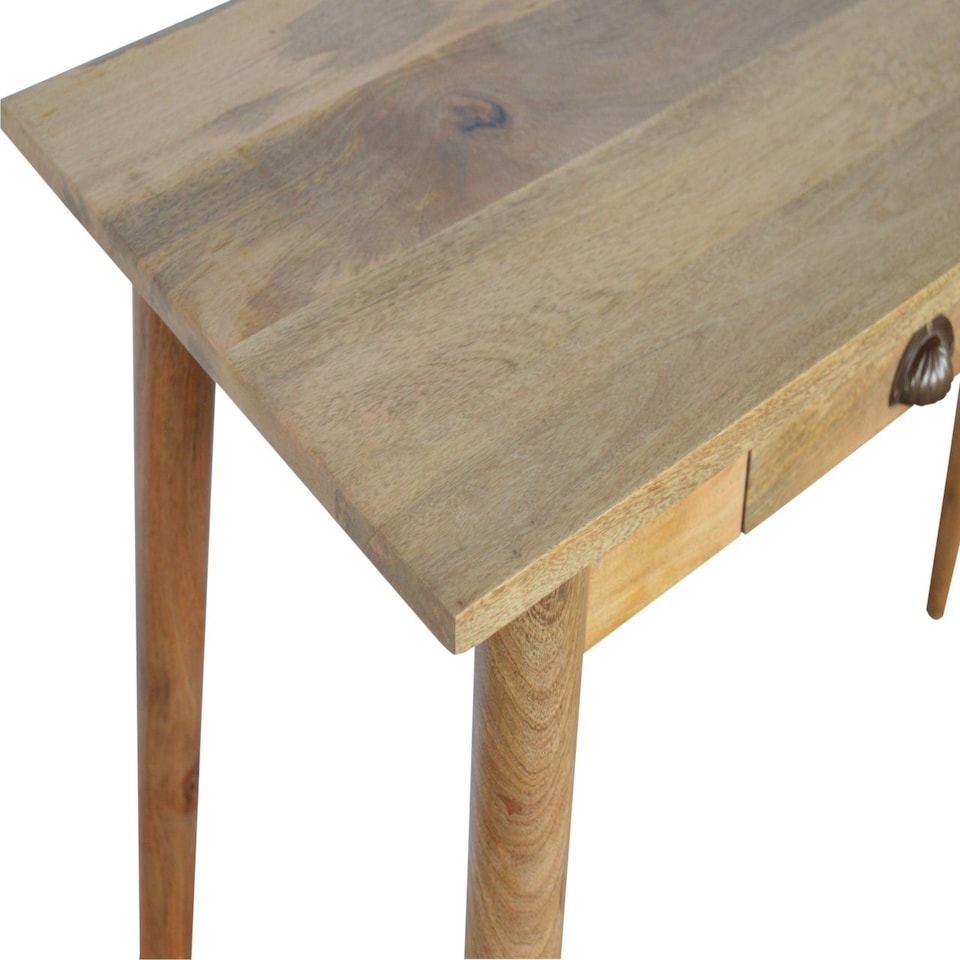 image 1 of Artisan Furniture Solid Wood 2 Drawer Nordic Writing Desk