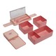 image 4 of Living and Home Dual-Layer Plastic Bento Lunch Box with Cutlery | Pink