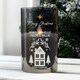 image 2 of Personalised Christmas Smoked Glass LED Candle Black | One Size
