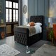 image 1 of Veneta Plush Black Super King Bed Frame - Black