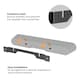 image 2 of NEDIS Soundbar Mount, Fixed Wall Bracket for Sonos Ray, Slim Design 14mm Profile, Steel Construction (Black)