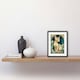 image 2 of Devon Rex Cat Fur Art Nouveau Modern 9x7" Black Framed Wall Art Print