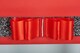 image 4 of FURNISHED Blackout Roller Blind with Black Glitter Trim and Red Bow Trimmable Window Shade | Red | Red | (W) 65cm x (L) 165cm