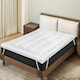 image 5 of Lavio Mattress Topper Single 10CM Deep Washable Thick Soft Microfibre with Strap White | Single