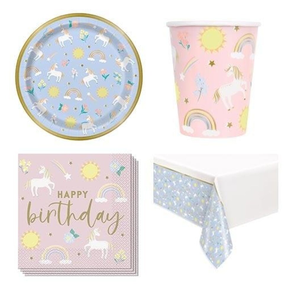 Dainty Unicorn 8 Person Value Party Pack