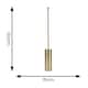 image 2 of ValueLights Lexy Brushed Chrome Single Stem Dimmable Freestanding Floor Lamp Base