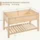 image 4 of Yaheetech 80 cm H Wooden Raised Garden Bed-Wood