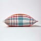 image 2 of Homescapes Red Tartan Cotton Falun Cushion Cover - 45 x 45 cm | Red | Red | 45 x 45 cm