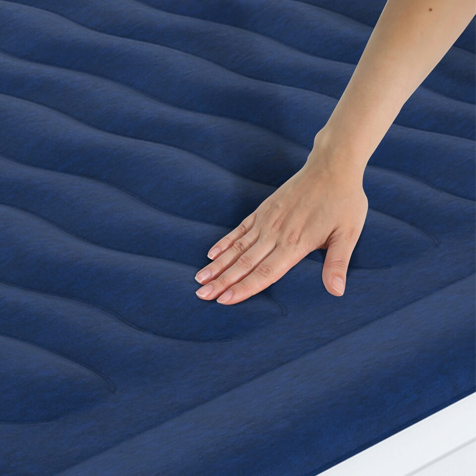 image 1 of Active Era Double Size Comfort Plus Air Bed – Navy/White