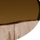 image 2 of Interiors by Premier Petrified Wood Tile Large Round Mirror Gold