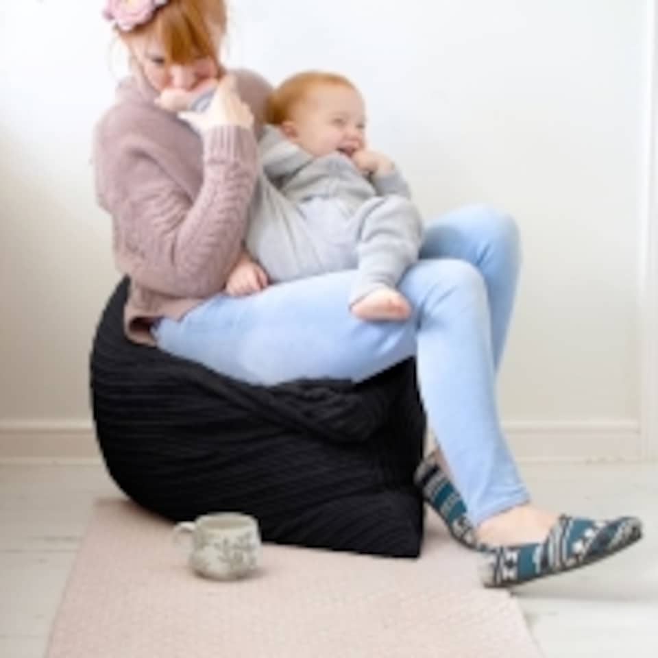 image 1 of rucomfy Jumbo Cord Bean Bag Floor Cushion - Indoor Versatile Seat