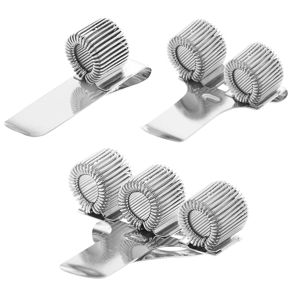 image 1 of Single Metal Pen Holder With Pocket Clip