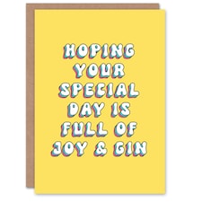 Special Day Full Gin Joy Fun Humour Joke Funny Birthday Card