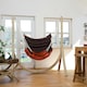 image 2 of California Terracotta Hanging Chair Orange | Terracotta