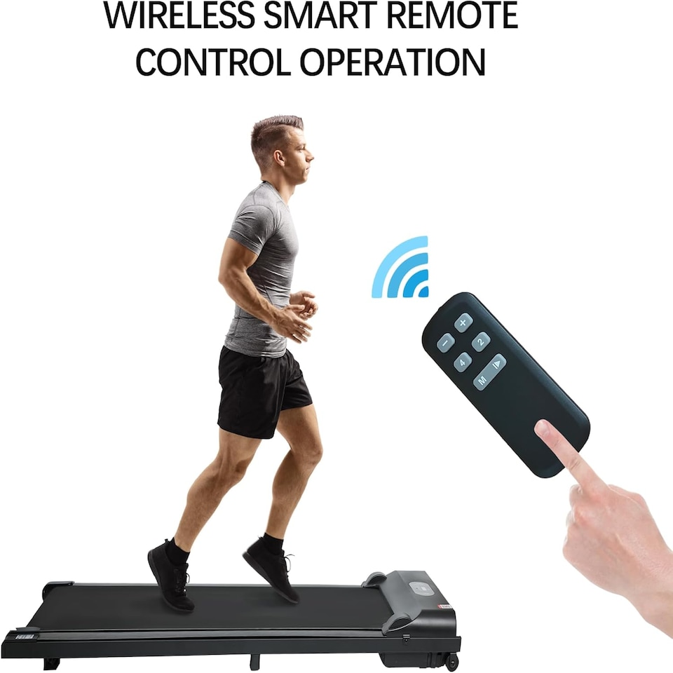 image 1 of Alivio 2.5HP Under Desk Digital Treadmill With Remote And LCD Display