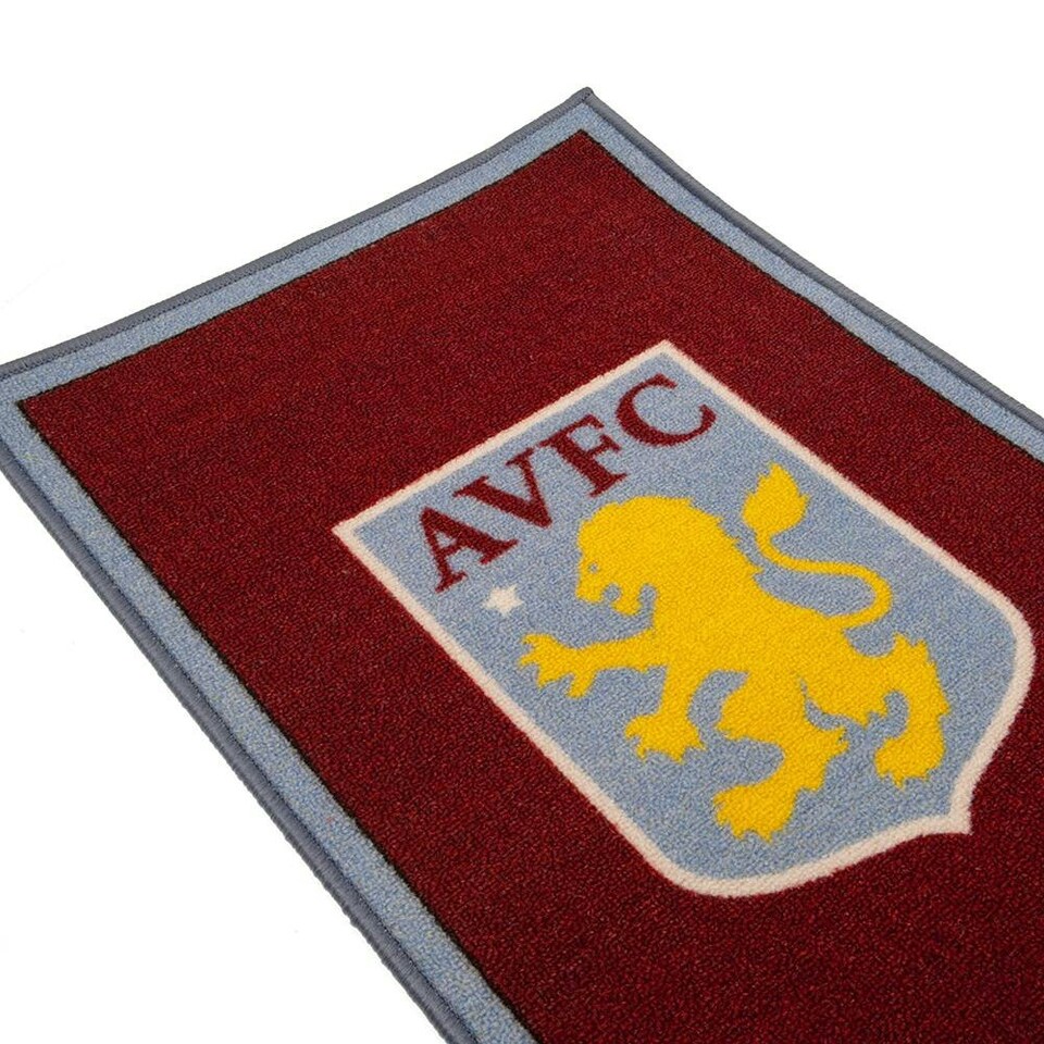 image 1 of Aston Villa FC Rug - Maroon/Grey/Yellow - One Size