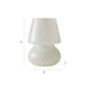 image 6 of ValueLights Beau White Confetti Glass Table Lamp