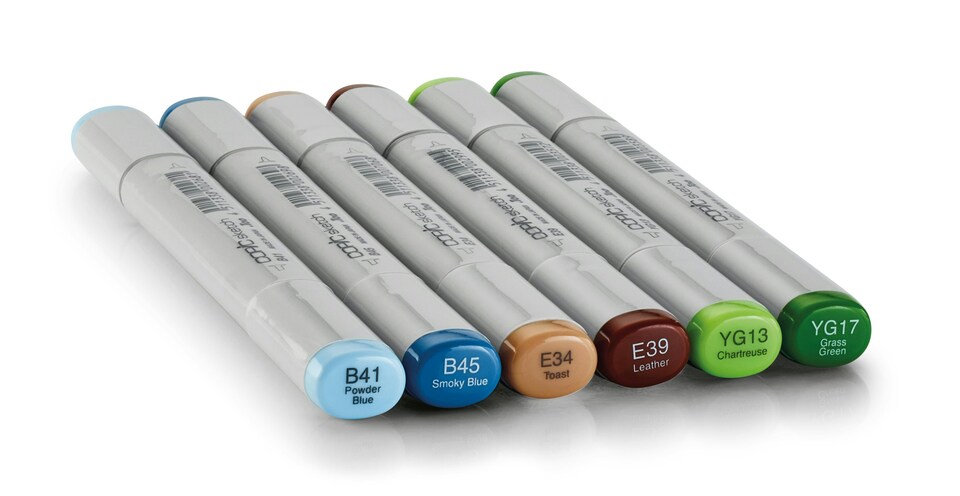 image 1 of Copic Sketch Marker Pen, Skin Tones, Set of 6