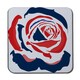 image 1 of Red & Blue Rose Print (Coaster)