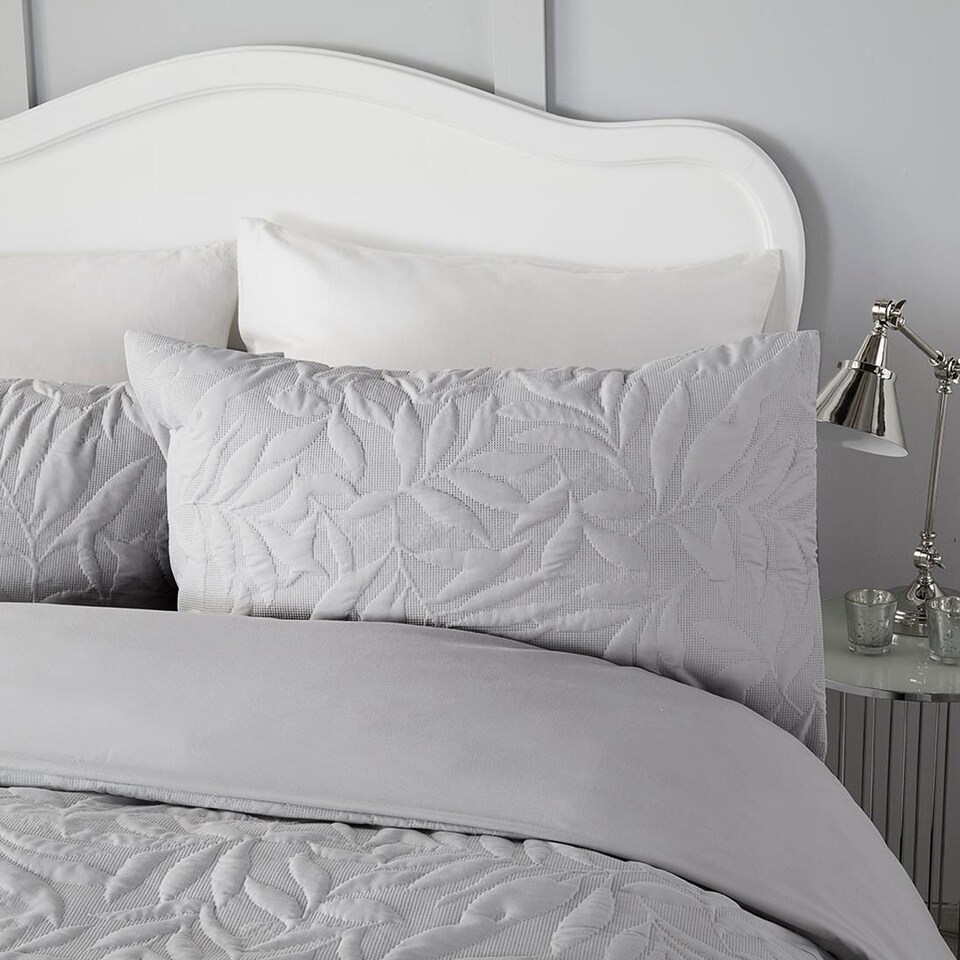 image 1 of Serene Luana Duvet Cover Set Silver