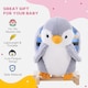 image 7 of HOMCOM Children Kids Animal Rocking Horse Penguin Plush Musical Button 32 Songs Kid Rocker for 18 Plus Months