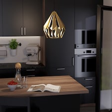 EGLO Carlton Single Pendant Light Gold