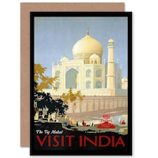 Travel Canadian Pacific Taj Mahal India Goodbye Card