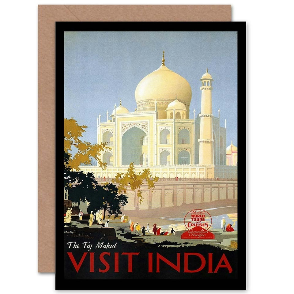 image 1 of Travel Canadian Pacific Taj Mahal India Goodbye Card