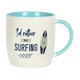 image 1 of Something Different I´d Rather Be Surfing Ceramic Mug - White/Blue - One Size