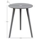 image 3 of Vida Designs Round Side Table Sofa Bedside Coffee Table, Grey
