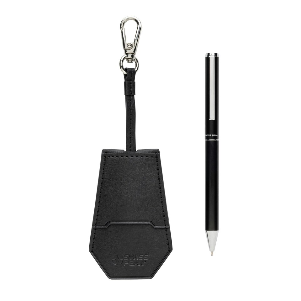 image 1 of Swiss Peak Tula Recycled PU Pen Set - Black - One Size