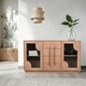 image 2 of Jodhpur Solid Wooden Extra Large Sideboard Brown
