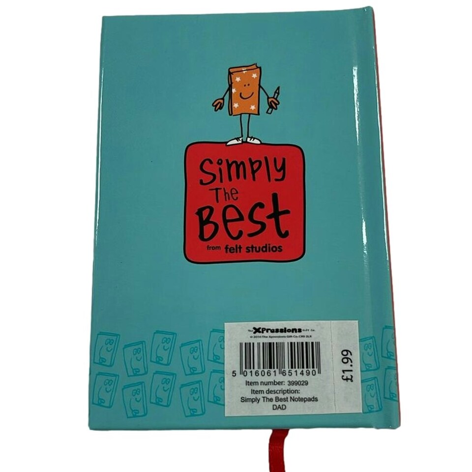 image 1 of Simply The Best Dad A7 Notebook Father's Day Birthday Christmas Act