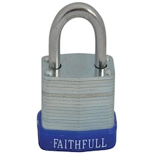 Faithfull Laminated Steel Padlock 30Mm 3 Keys