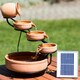 image 3 of Primrose Terracotta Jug & Bowl Cascade Solar Water Feature with LED Lights 55cm