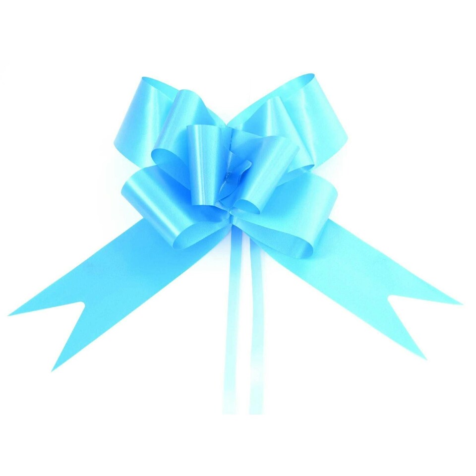 image 1 of 40Pcs 30mm Pale Blue Pull Bows