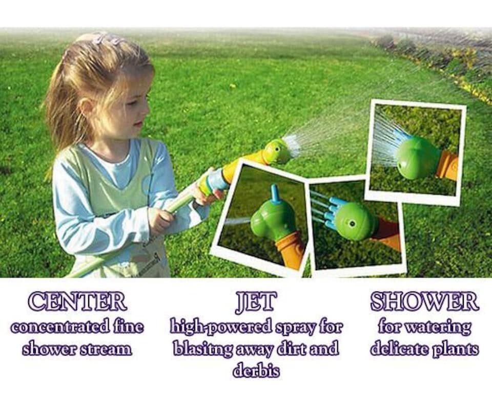 image 1 of Colorful Sprinkler Multifunctional Nozzle for Kids Children Garden Watering Fun