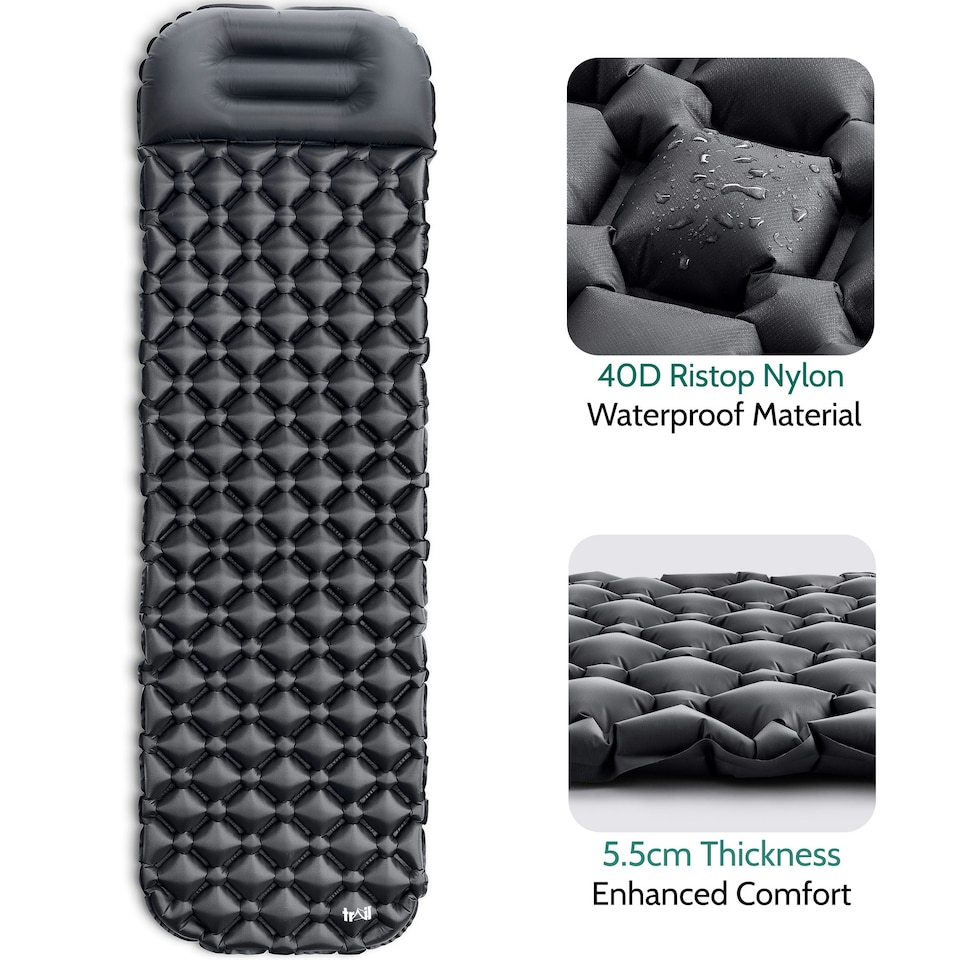 image 1 of Ultra Light Sleeping Mat with Pillow