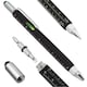 image 2 of 6 in 1 Multi Tool Stylus Pen | Ballpoint Pen with Screwdrivers, Spirit Level, Stylus & Ruler | Aluminium Multi-Function Tool Pen for DIY, Home & Office