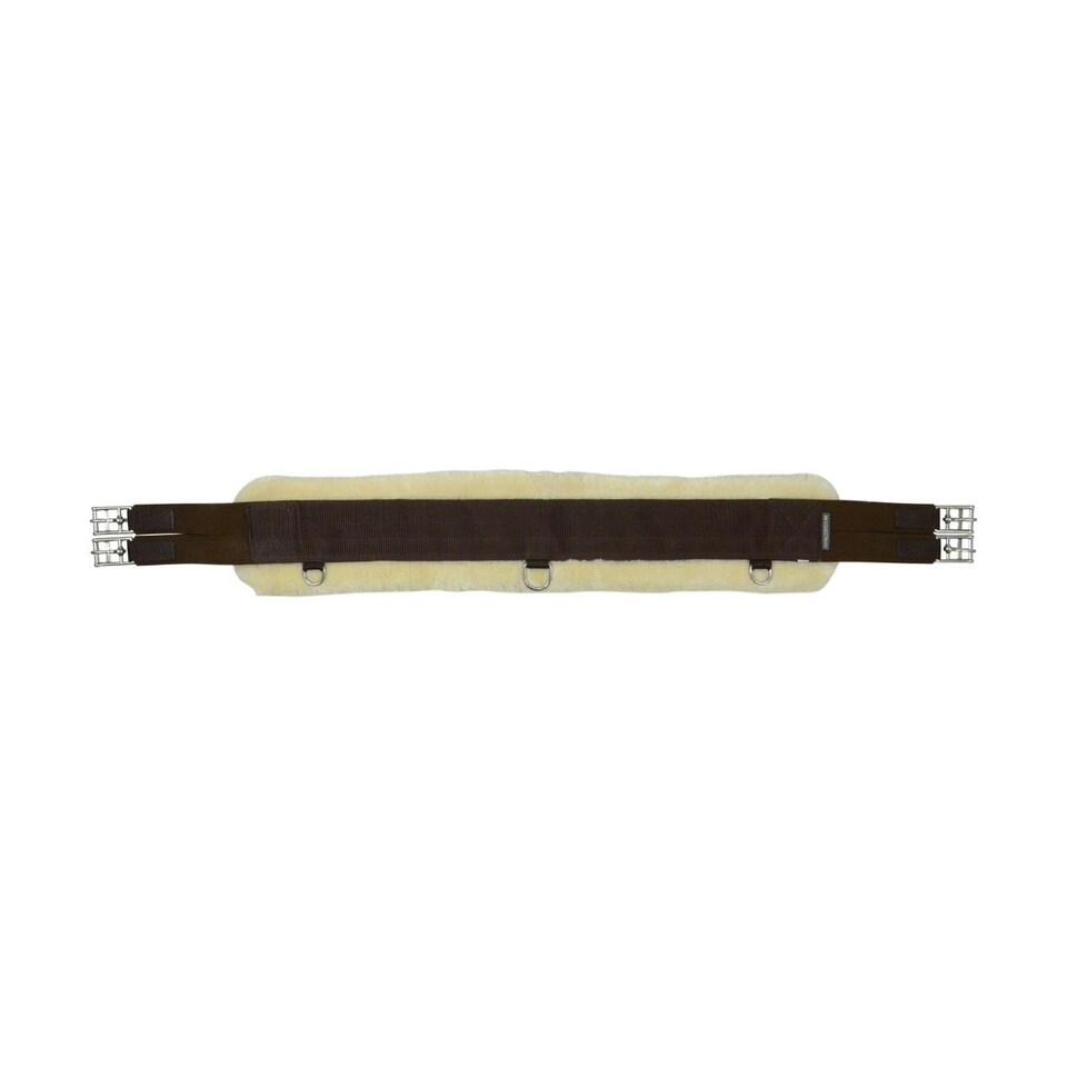 HyCOMFORT Faux Fur Horse Everyday Girth - Natural/Brown - 54in